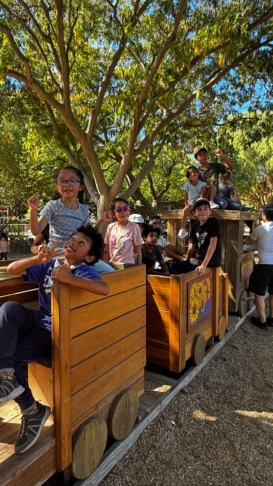 Arrows Christian Academy students on a park field trip