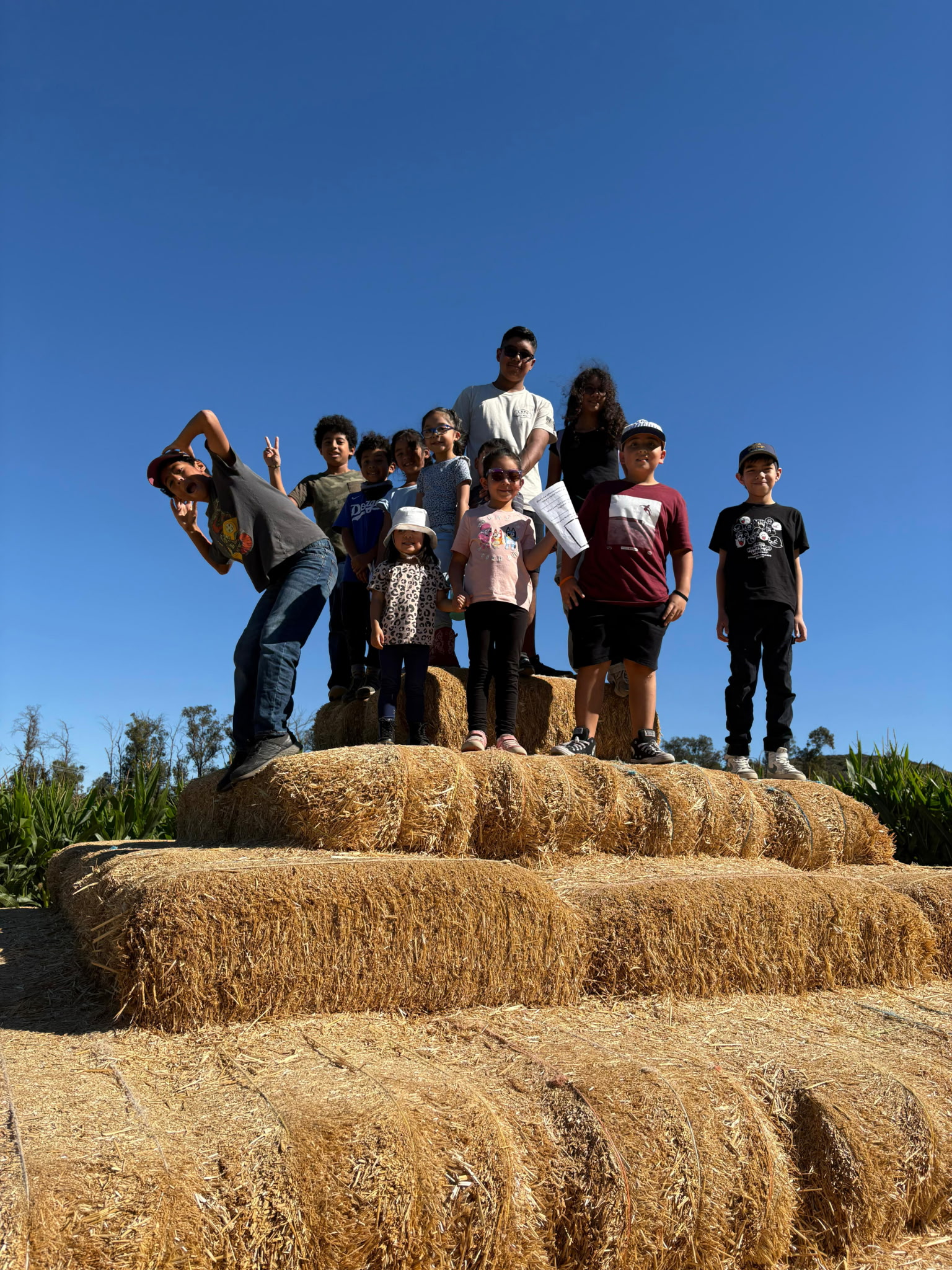 Arrows Christian Academy students celebrating together on a field trip